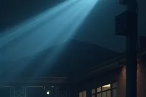 剧情片旧城故事海报，老街拆迁墙面
